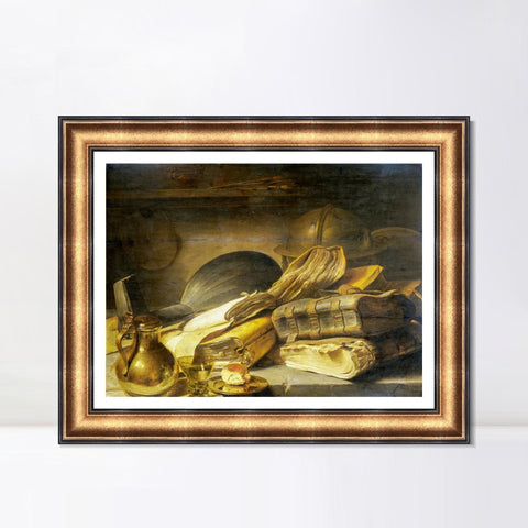INVIN ART Framed Canvas Art Giclee Print Series#032 by Rembrandt Harmenszoon van Rijn Wall Art Living Room Home Office Decorations