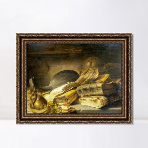 INVIN ART Framed Canvas Art Giclee Print Series#032 by Rembrandt Harmenszoon van Rijn Wall Art Living Room Home Office Decorations