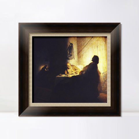 INVIN ART Framed Canvas Art Giclee Print Series#033 by Rembrandt Harmenszoon van Rijn Wall Art Living Room Home Office Decorations
