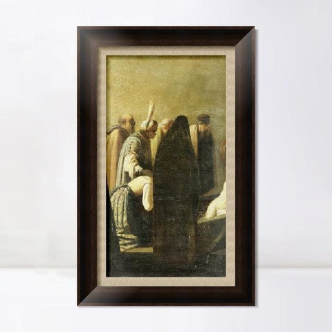 INVIN ART Framed Canvas Art Giclee Print Series#034 by Rembrandt Harmenszoon van Rijn Wall Art Living Room Home Office Decorations