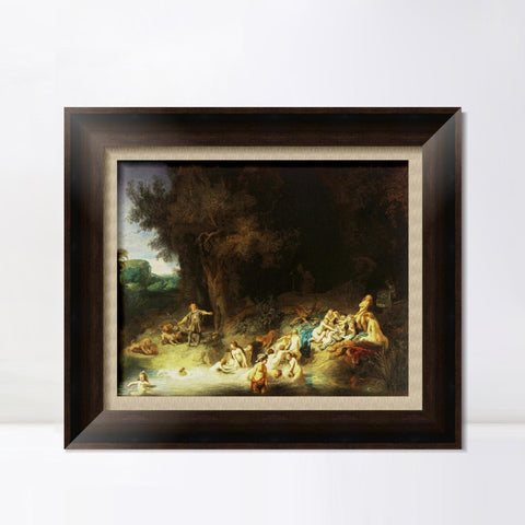 INVIN ART Framed Canvas Art Giclee Print Series#036 by Rembrandt Harmenszoon van Rijn Wall Art Living Room Home Office Decorations