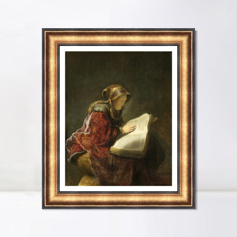 INVIN ART Framed Canvas Art Giclee Print Series#037 by Rembrandt Harmenszoon van Rijn Wall Art Living Room Home Office Decorations