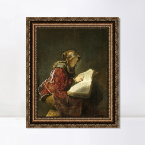 INVIN ART Framed Canvas Art Giclee Print Series#037 by Rembrandt Harmenszoon van Rijn Wall Art Living Room Home Office Decorations