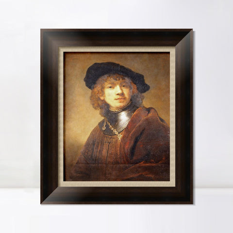 INVIN ART Framed Canvas Art Giclee Print Series#039 by Rembrandt Harmenszoon van Rijn Wall Art Living Room Home Office Decorations