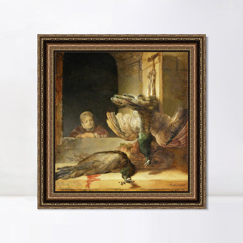INVIN ART Framed Canvas Art Giclee Print Series#042 by Rembrandt Harmenszoon van Rijn Wall Art Living Room Home Office Decorations