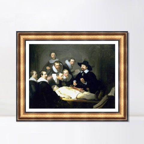 INVIN ART Framed Canvas Art Giclee Print Series#043 by Rembrandt Harmenszoon van Rijn Wall Art Living Room Home Office Decorations