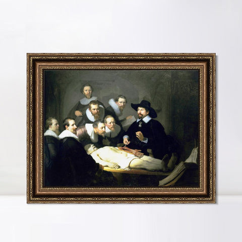 INVIN ART Framed Canvas Art Giclee Print Series#043 by Rembrandt Harmenszoon van Rijn Wall Art Living Room Home Office Decorations