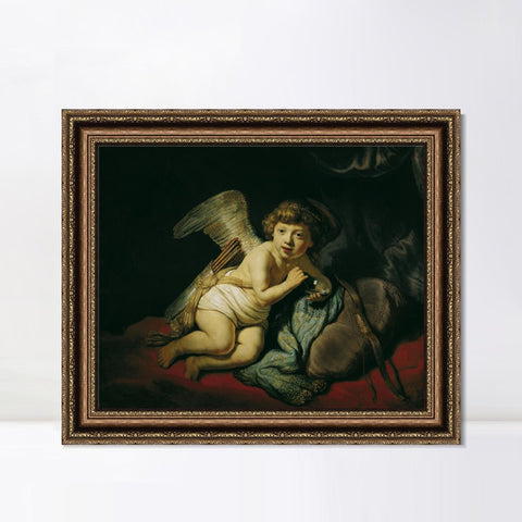 INVIN ART Framed Canvas Art Giclee Print Series#046 by Rembrandt Harmenszoon van Rijn Wall Art Living Room Home Office Decorations