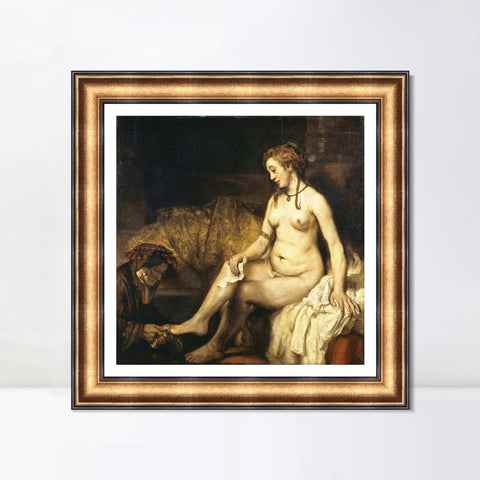 INVIN ART Framed Canvas Art Giclee Print Series#049 by Rembrandt Harmenszoon van Rijn Wall Art Living Room Home Office Decorations