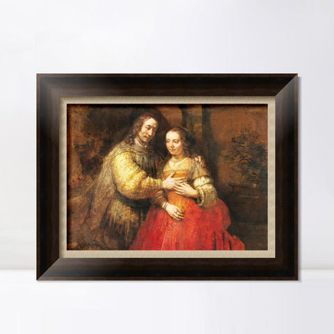 INVIN ART Framed Canvas Art Giclee Print Series#050 by Rembrandt Harmenszoon van Rijn Wall Art Living Room Home Office Decorations