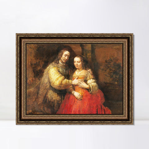 INVIN ART Framed Canvas Art Giclee Print Series#050 by Rembrandt Harmenszoon van Rijn Wall Art Living Room Home Office Decorations