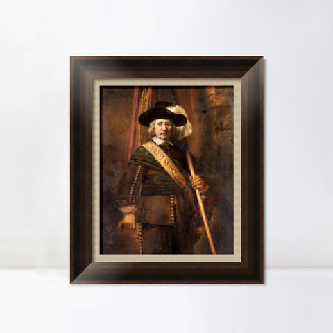 INVIN ART Framed Canvas Art Giclee Print Series#058 by Rembrandt Harmenszoon van Rijn Wall Art Living Room Home Office Decorations