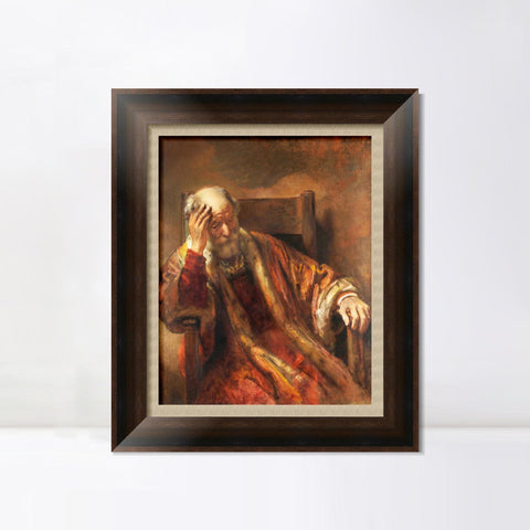 INVIN ART Framed Canvas Art Giclee Print Series#061 by Rembrandt Harmenszoon van Rijn Wall Art Living Room Home Office Decorations