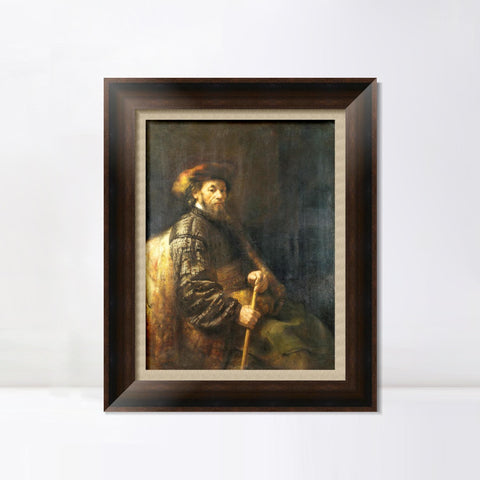 INVIN ART Framed Canvas Art Giclee Print Series#062 by Rembrandt Harmenszoon van Rijn Wall Art Living Room Home Office Decorations