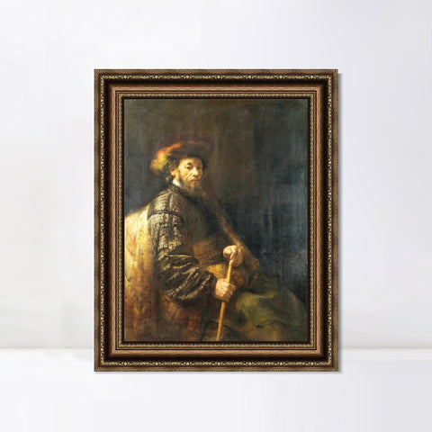 INVIN ART Framed Canvas Art Giclee Print Series#062 by Rembrandt Harmenszoon van Rijn Wall Art Living Room Home Office Decorations