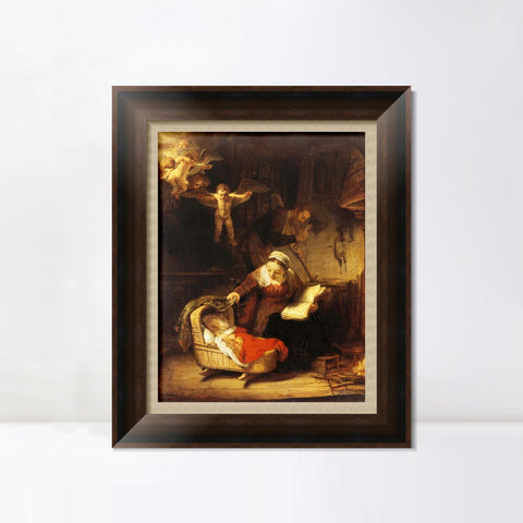 INVIN ART Framed Canvas Art Giclee Print Series#063 by Rembrandt Harmenszoon van Rijn Wall Art Living Room Home Office Decorations