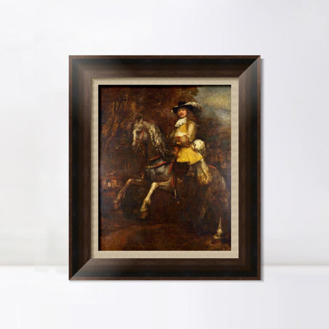 INVIN ART Framed Canvas Art Giclee Print Series#068 by Rembrandt Harmenszoon van Rijn Wall Art Living Room Home Office Decorations
