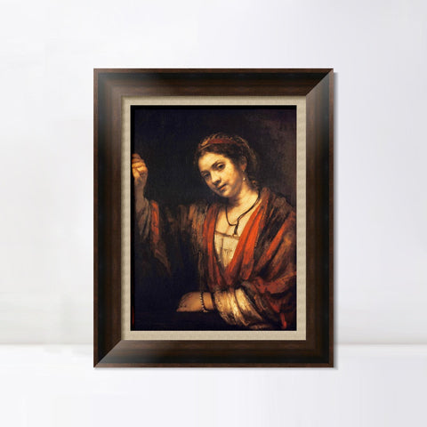 INVIN ART Framed Canvas Art Giclee Print Series#069 by Rembrandt Harmenszoon van Rijn Wall Art Living Room Home Office Decorations