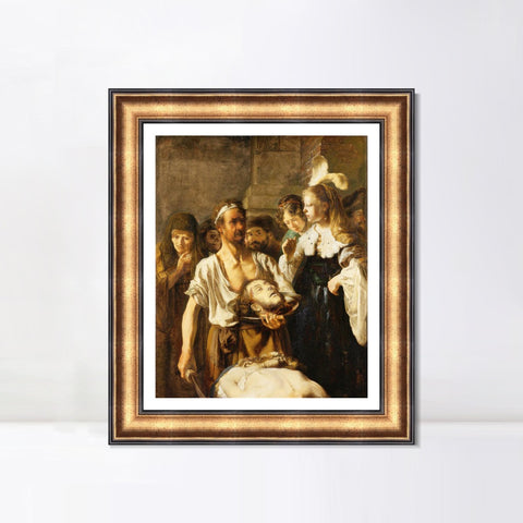 INVIN ART Framed Canvas Art Giclee Print Series#072 by Rembrandt Harmenszoon van Rijn Wall Art Living Room Home Office Decorations