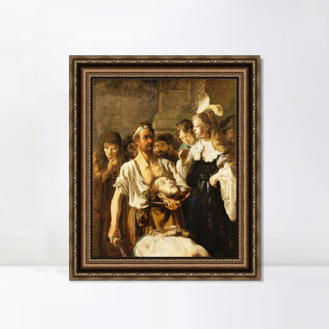 INVIN ART Framed Canvas Art Giclee Print Series#072 by Rembrandt Harmenszoon van Rijn Wall Art Living Room Home Office Decorations