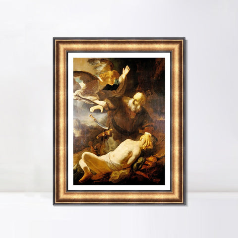 INVIN ART Framed Canvas Art Giclee Print Series#075 by Rembrandt Harmenszoon van Rijn Wall Art Living Room Home Office Decorations