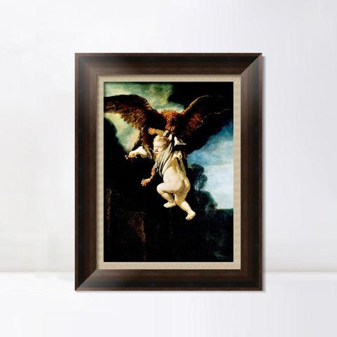 INVIN ART Framed Canvas Art Giclee Print Series#078 by Rembrandt Harmenszoon van Rijn Wall Art Living Room Home Office Decorations