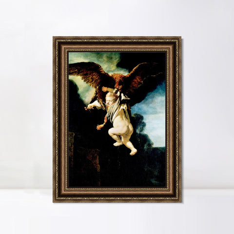 INVIN ART Framed Canvas Art Giclee Print Series#078 by Rembrandt Harmenszoon van Rijn Wall Art Living Room Home Office Decorations