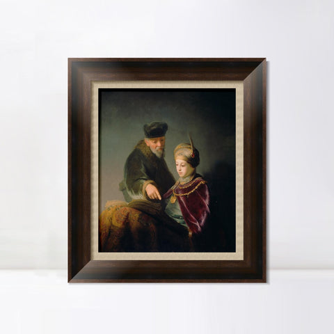 INVIN ART Framed Canvas Art Giclee Print Series#080 by Rembrandt Harmenszoon van Rijn Wall Art Living Room Home Office Decorations