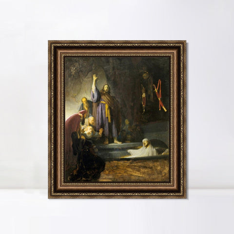 INVIN ART Framed Canvas Art Giclee Print Series#081 by Rembrandt Harmenszoon van Rijn Wall Art Living Room Home Office Decorations