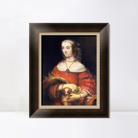 INVIN ART Framed Canvas Art Giclee Print Series#082 by Rembrandt Harmenszoon van Rijn Wall Art Living Room Home Office Decorations