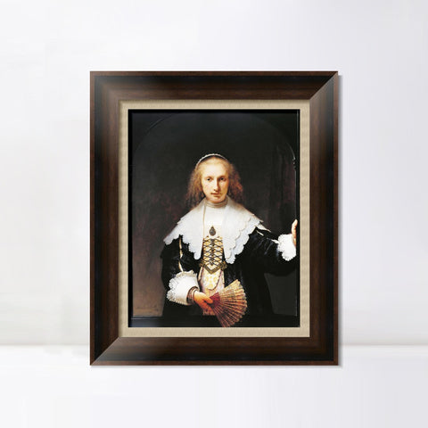 INVIN ART Framed Canvas Art Giclee Print Series#083 by Rembrandt Harmenszoon van Rijn Wall Art Living Room Home Office Decorations