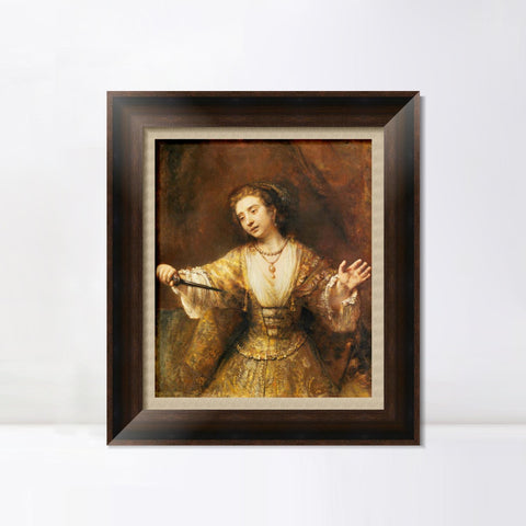 INVIN ART Framed Canvas Art Giclee Print Series#084 by Rembrandt Harmenszoon van Rijn Wall Art Living Room Home Office Decorations