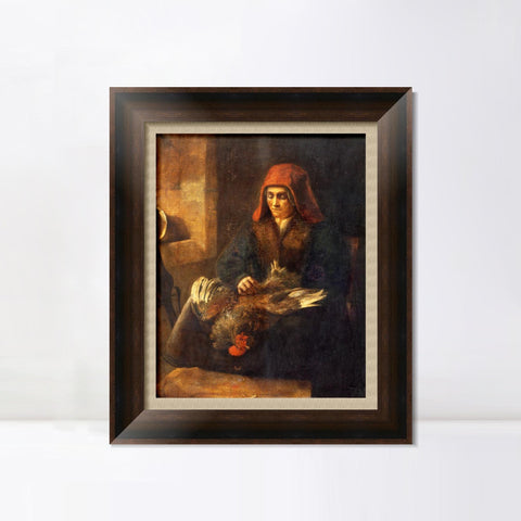 INVIN ART Framed Canvas Art Giclee Print Series#087 by Rembrandt Harmenszoon van Rijn Wall Art Living Room Home Office Decorations