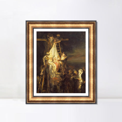 INVIN ART Framed Canvas Art Giclee Print Series#088 by Rembrandt Harmenszoon van Rijn Wall Art Living Room Home Office Decorations