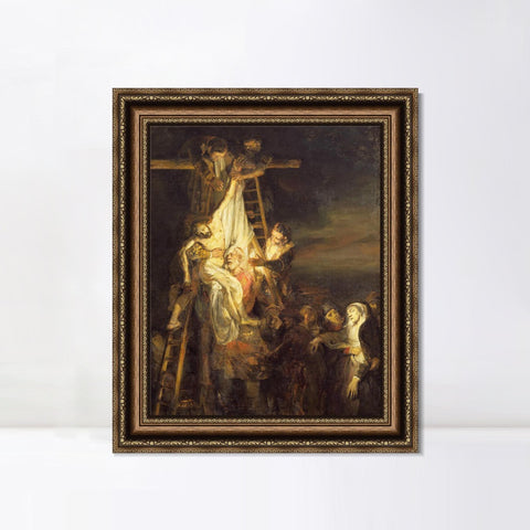 INVIN ART Framed Canvas Art Giclee Print Series#088 by Rembrandt Harmenszoon van Rijn Wall Art Living Room Home Office Decorations
