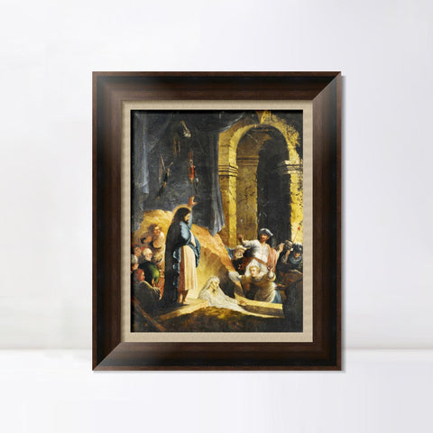 INVIN ART Framed Canvas Art Giclee Print Series#093 by Rembrandt Harmenszoon van Rijn Wall Art Living Room Home Office Decorations