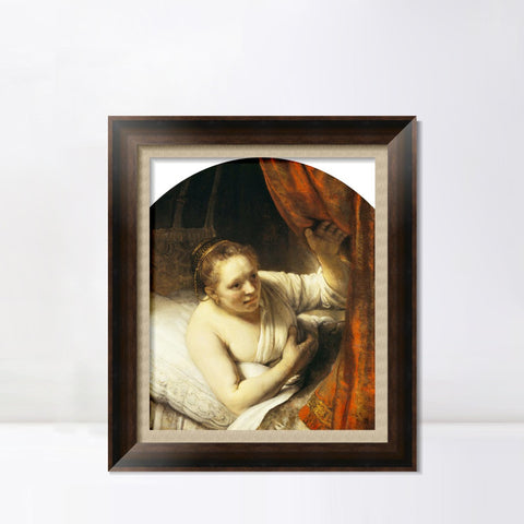 INVIN ART Framed Canvas Art Giclee Print Series#099 by Rembrandt Harmenszoon van Rijn Wall Art Living Room Home Office Decorations