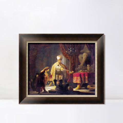 INVIN ART Framed Canvas Art Giclee Print Series#100 by Rembrandt Harmenszoon van Rijn Wall Art Living Room Home Office Decorations