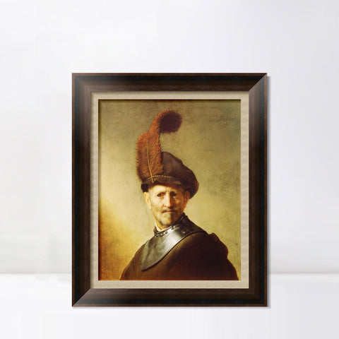 INVIN ART Framed Canvas Art Giclee Print Series#101 by Rembrandt Harmenszoon van Rijn Wall Art Living Room Home Office Decorations