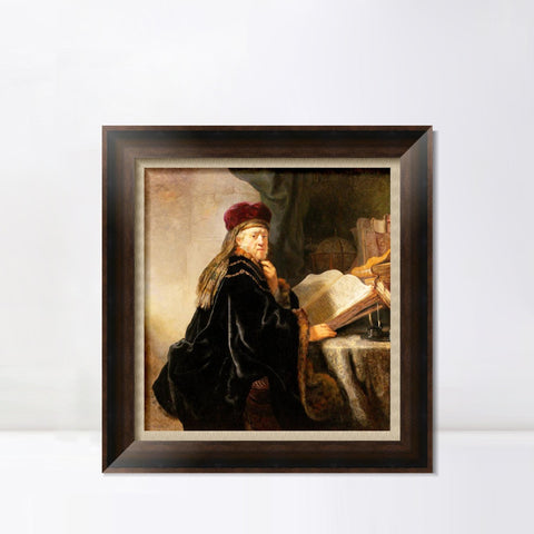 INVIN ART Framed Canvas Art Giclee Print Series#104 by Rembrandt Harmenszoon van Rijn Wall Art Living Room Home Office Decorations