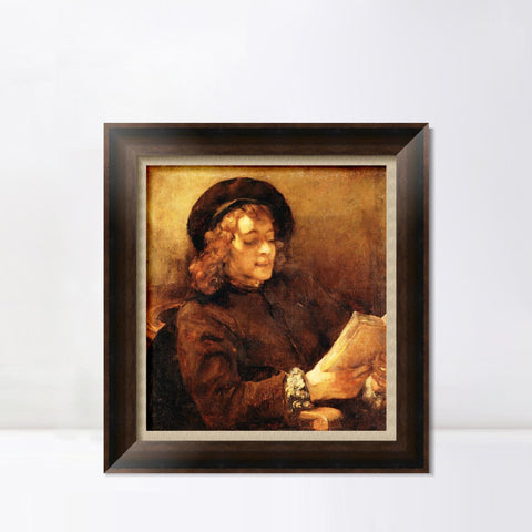 INVIN ART Framed Canvas Art Giclee Print Series#105 by Rembrandt Harmenszoon van Rijn Wall Art Living Room Home Office Decorations