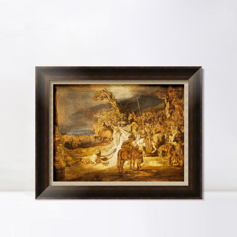 INVIN ART Framed Canvas Art Giclee Print Series#109 by Rembrandt Harmenszoon van Rijn Wall Art Living Room Home Office Decorations