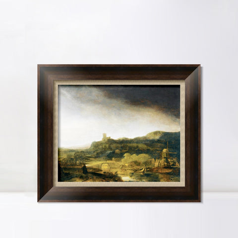 INVIN ART Framed Canvas Art Giclee Print Series#113 by Rembrandt Harmenszoon van Rijn Wall Art Living Room Home Office Decorations