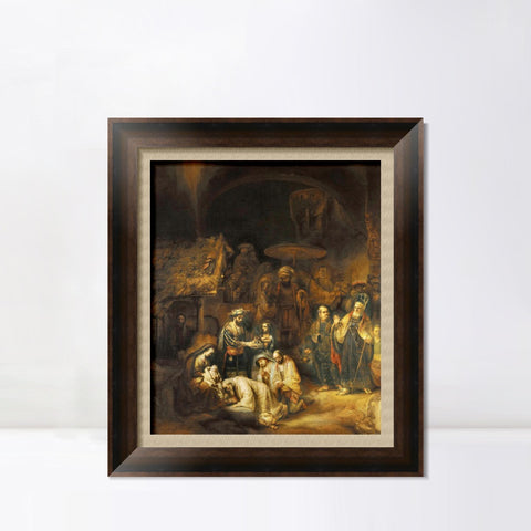 INVIN ART Framed Canvas Art Giclee Print Series#115 by Rembrandt Harmenszoon van Rijn Wall Art Living Room Home Office Decorations