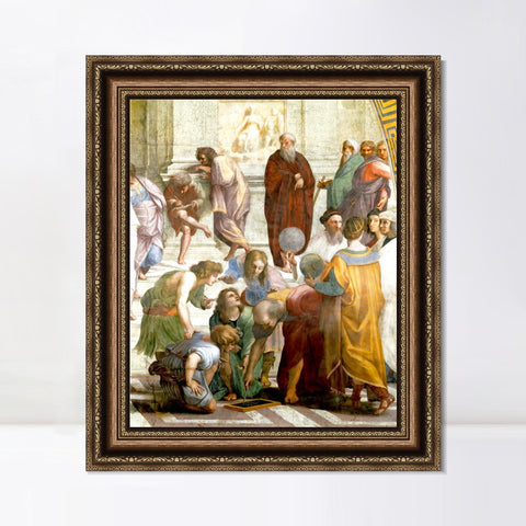 INVIN ART Framed Canvas Art Giclee Print Series#006 by Raphael/Raffaello Sanzio Wall Art Living Room Home Office Decorations