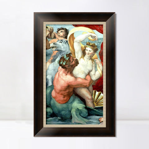 INVIN ART Framed Canvas Art Giclee Print Series#008 by Raphael/Raffaello Sanzio Wall Art Living Room Home Office Decorations