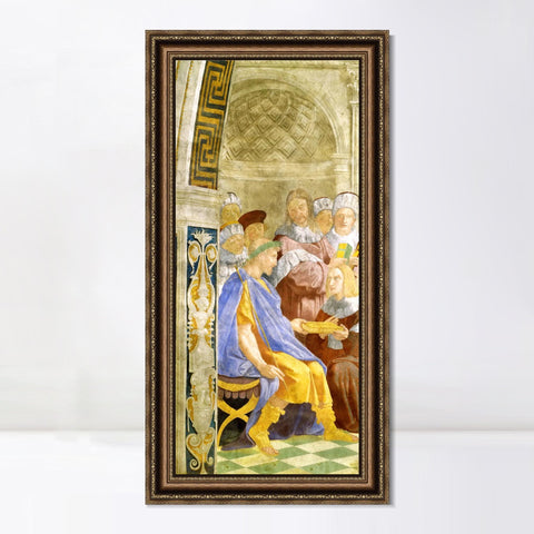INVIN ART Framed Canvas Art Giclee Print Series#010 by Raphael/Raffaello Sanzio Wall Art Living Room Home Office Decorations