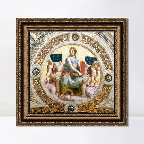 INVIN ART Framed Canvas Art Giclee Print Series#012 by Raphael/Raffaello Sanzio Wall Art Living Room Home Office Decorations