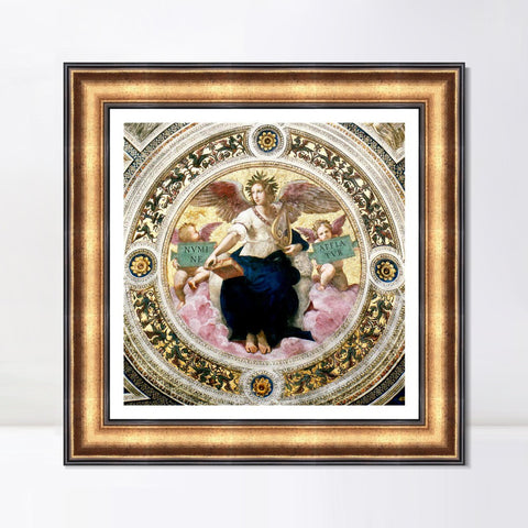 INVIN ART Framed Canvas Art Giclee Print Series#013 by Raphael/Raffaello Sanzio Wall Art Living Room Home Office Decorations