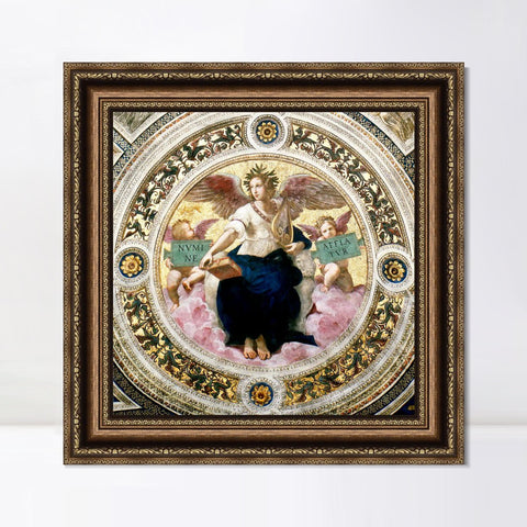 INVIN ART Framed Canvas Art Giclee Print Series#013 by Raphael/Raffaello Sanzio Wall Art Living Room Home Office Decorations